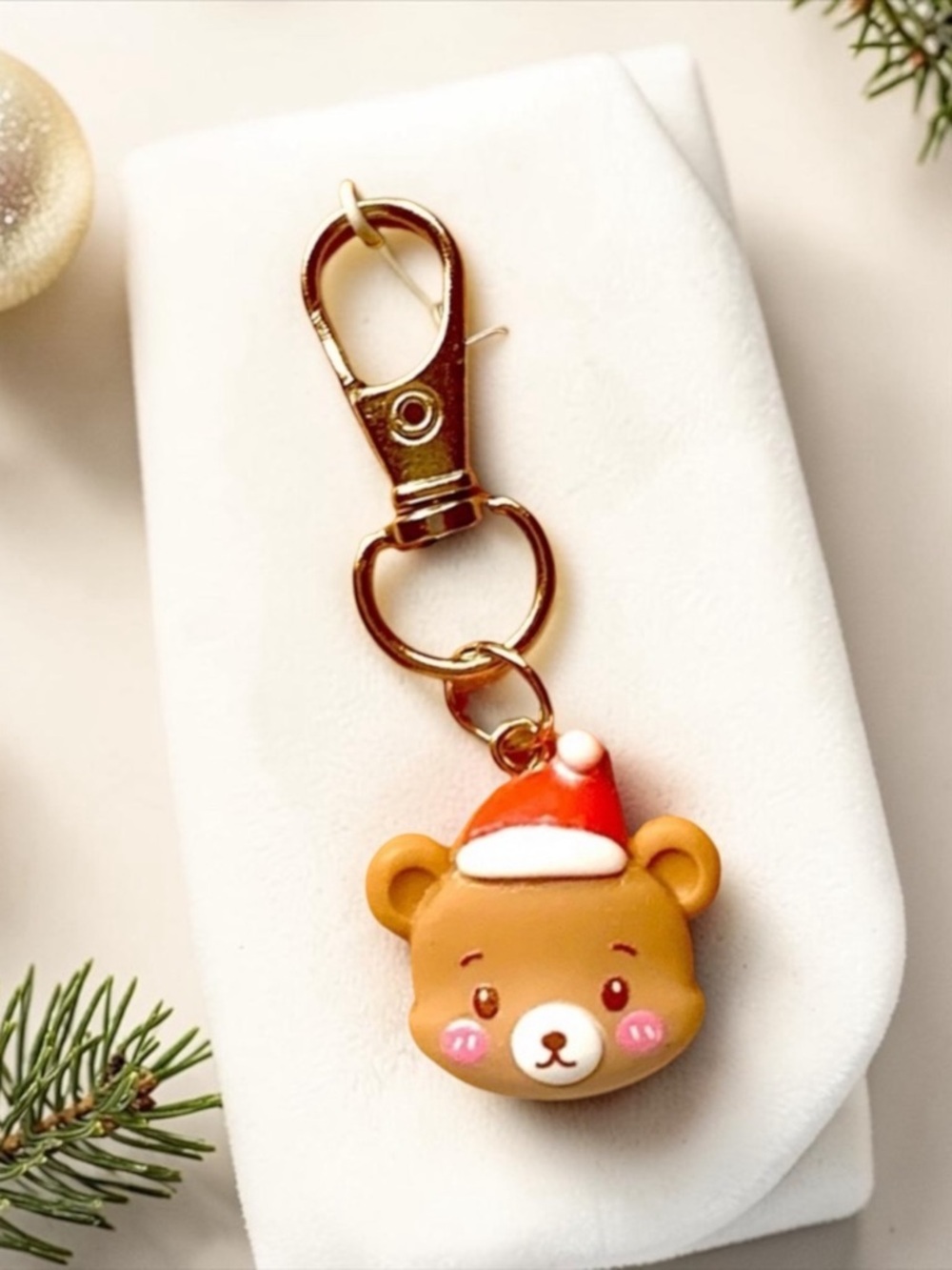 Brown Bear Toggle for Keychain, Backpacks, Bags, & zipper pulls. Handmade NWT